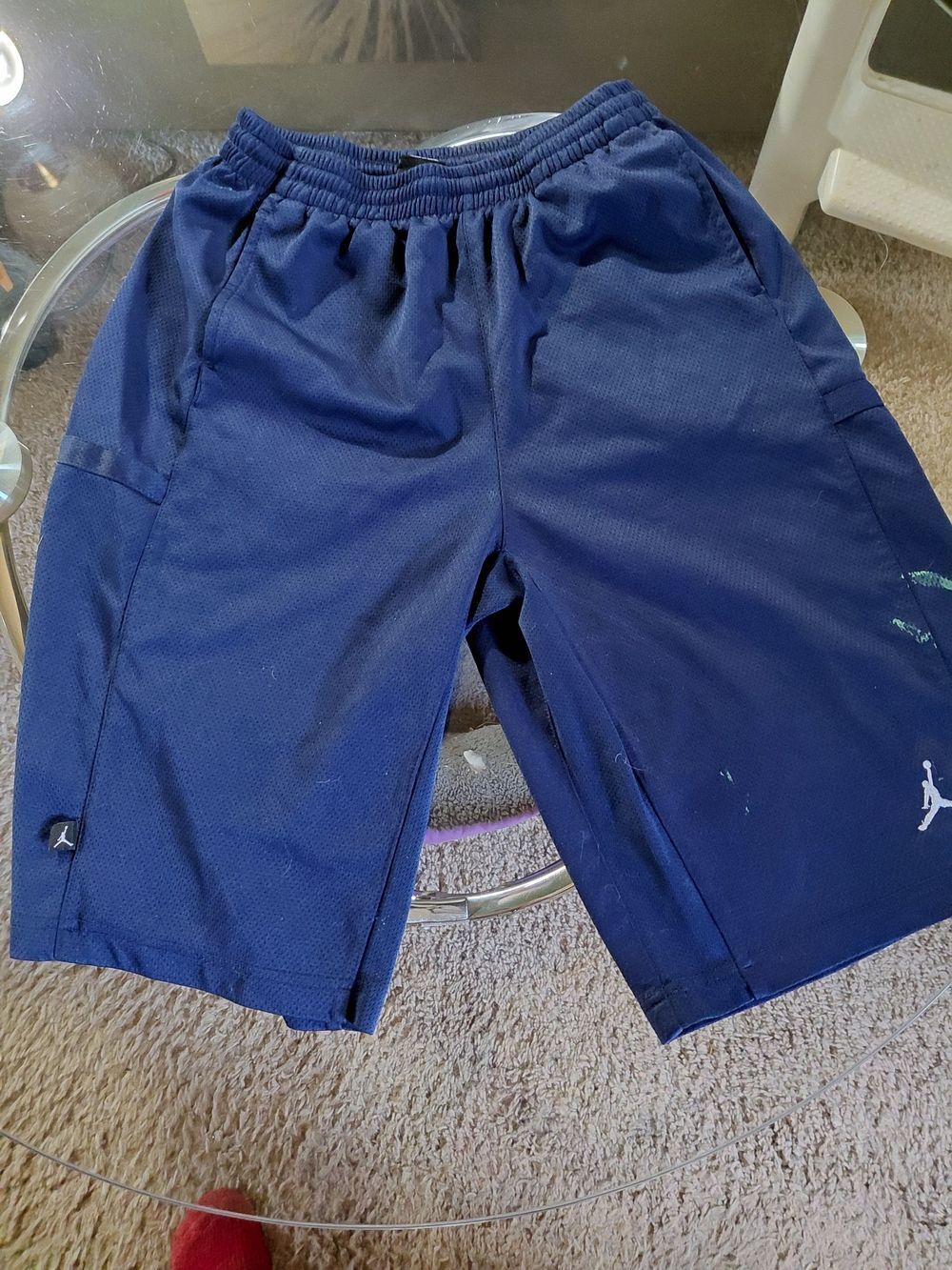 Jordan Boy's Navy Athletic Basketball Shorts
